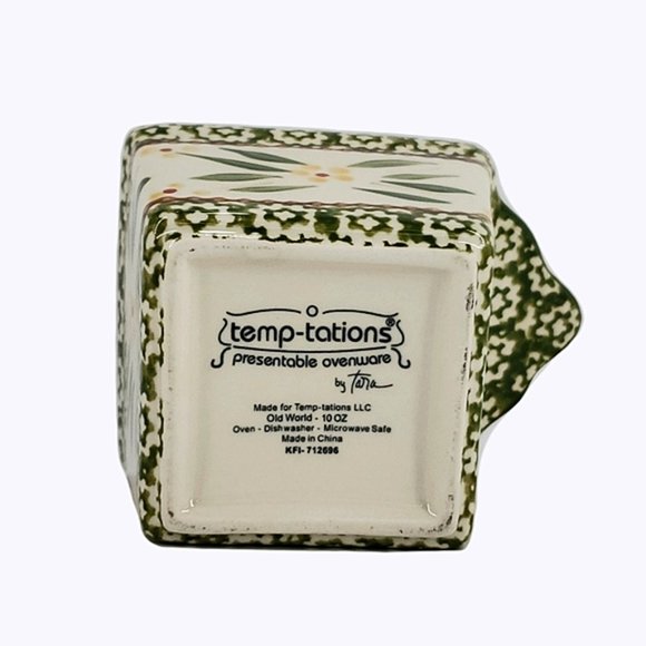 Temptations Tara Ramekin Bake Dish Old World Green - Picture 4 of 4